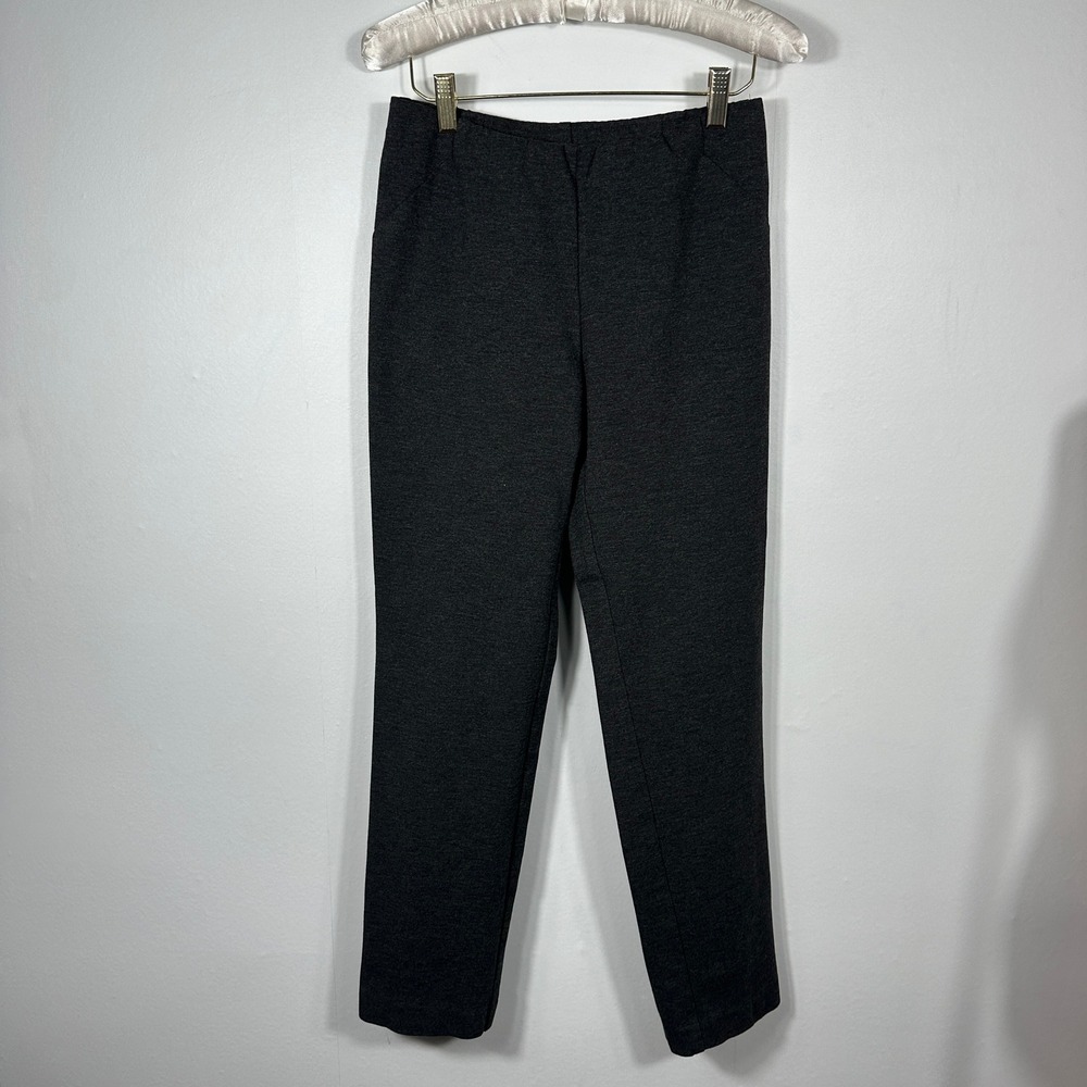 J. Jill Ponte Knit Leggings Womens S Charcoal Gray Excellent High Rise Tapered